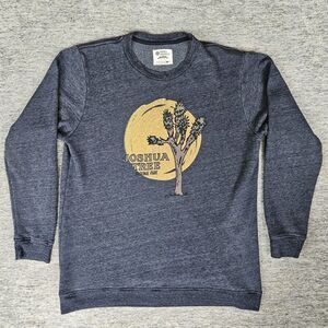 Parks Project Joshua Tree Sweatshirt Men's XL Gray Fleece 1/4 Zip Desert Outdoor